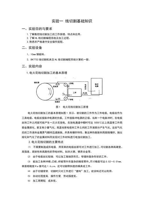 线切割实验