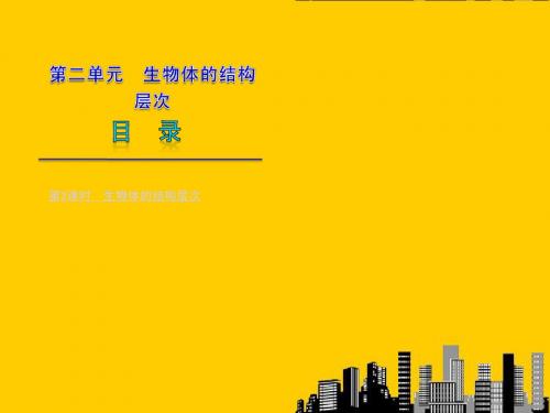 2012年2月中考生物一轮复习 七年级上册 2生物体的结构层次精品课件 苏教版