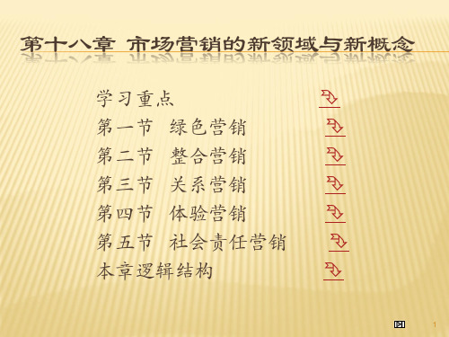 第十八章 市场营销的新领域与新概念  (《市场营销学》PPT课件)