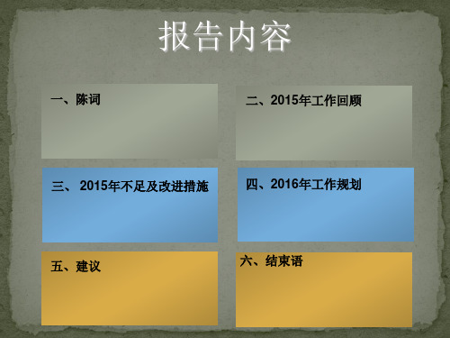 2015年技术年终工作汇报