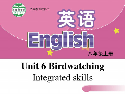 八年级英语上册 Unit 6 Bird watching Integrated skills课件 (