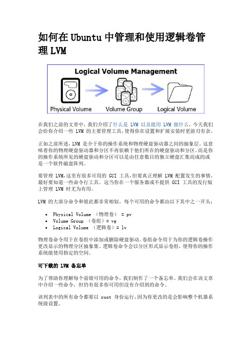 如何在Ubuntu中管理和使用逻辑卷管理LVM讲解