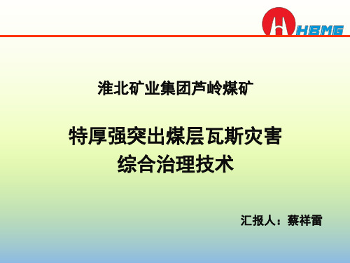 淮北矿业集团芦岭煤矿特厚强突出煤层瓦斯灾害综合治理技术