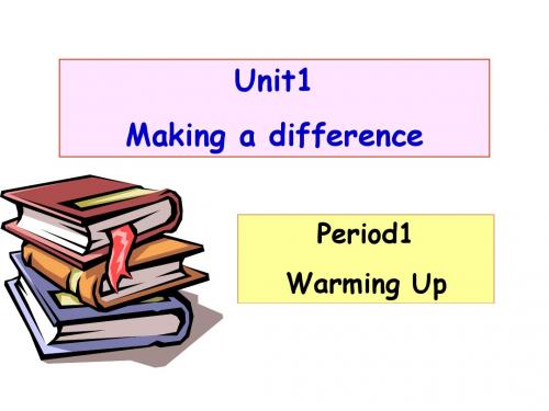 高二英语unit1-period1