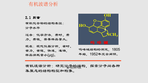 有机化合物的结构分析紫外可见光谱PPT课件