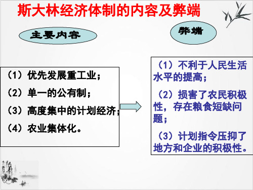 岳麓版《苏联的经济改革》ppt精选课件