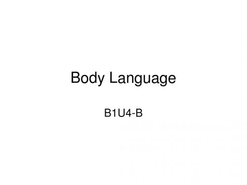 B1U4-B-Body Language