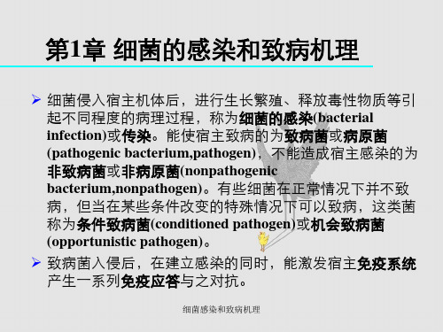 细菌感染和致病机理