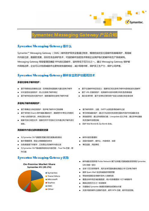 Symantec Messaging Gateway 10.5 电子邮件防护网关-产品介绍