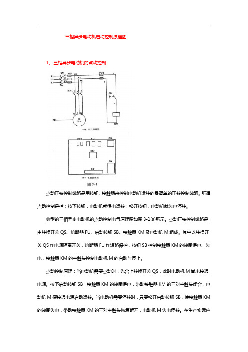 三相异步电动机启动控制原理图