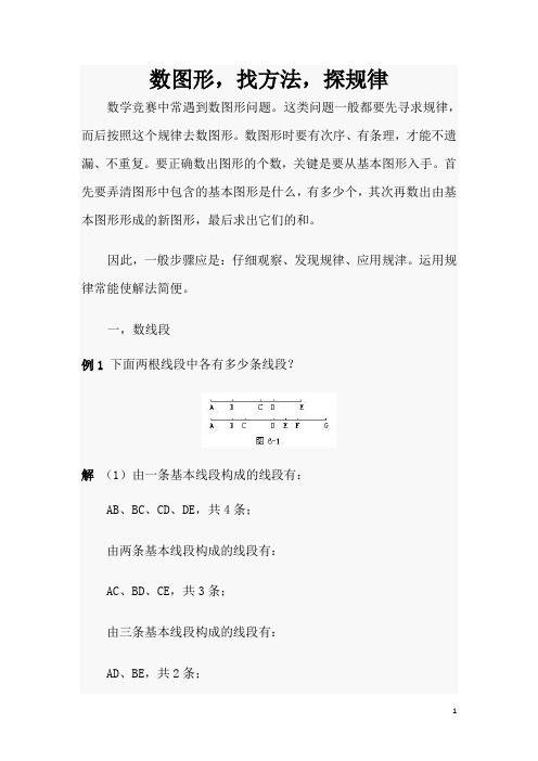 奥数中的巧数图形讲义及习题