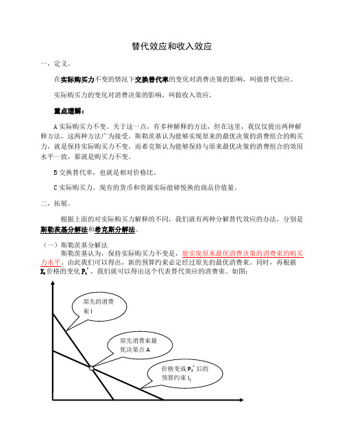 替代效应和收入效应