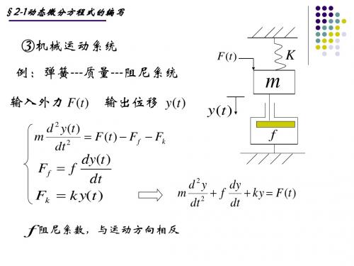 自动控制原理拉氏变换课件