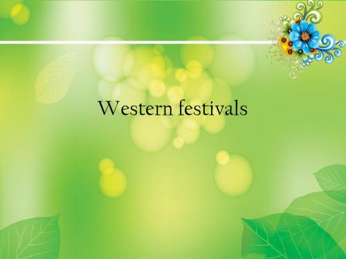 Western festivals