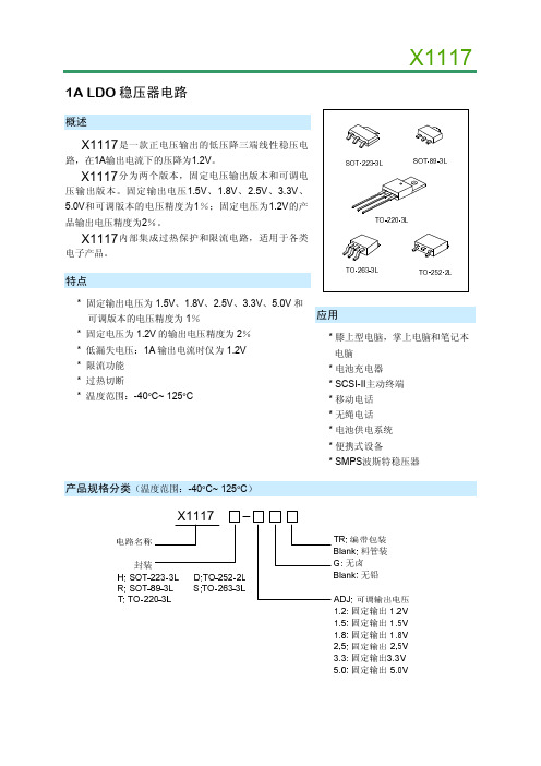 LM1117_3.3中文PDF资料