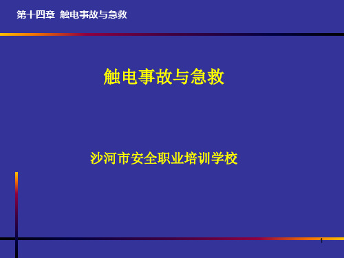 触电事故与急救PPT课件