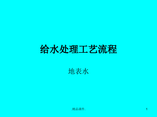 给水处理工艺流程教程(整理).ppt