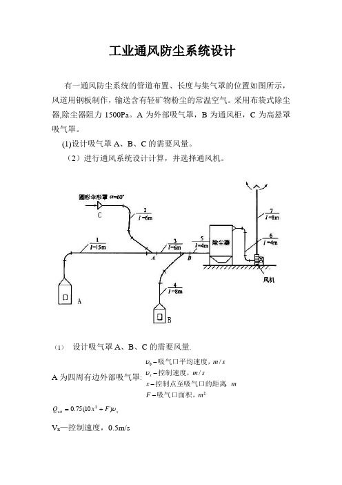 工业通风防尘系统设计