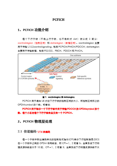 LTE物理信道-PCFICH