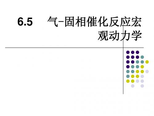 6.5 气固催化反应