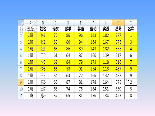 五年级上信息技术课件(C)第14课 美化表格_辽师大版(三起)