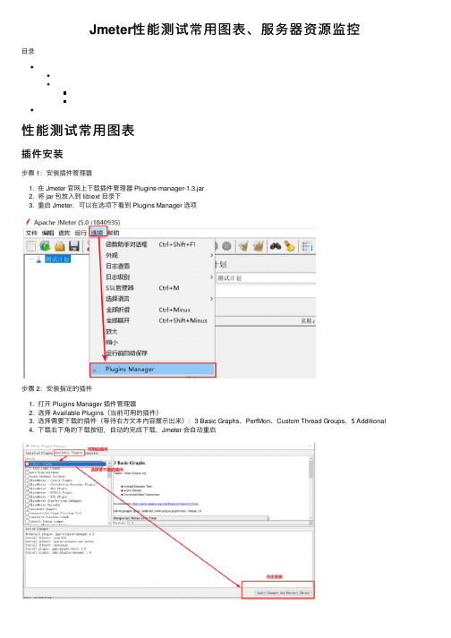 Jmeter性能测试常用图表、服务器资源监控