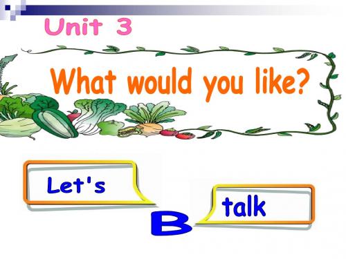 五年级上册英语Unit_3_B_talk