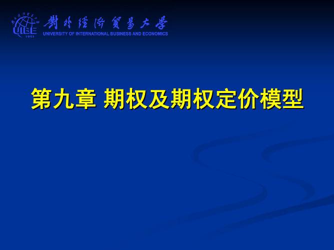 期权及期权定价模型(pdf 115页)