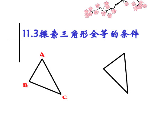 1探索三角形全等的条件(SAS)课件(苏科版)