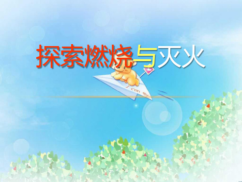 《探究燃烧与灭火》燃烧的学问PPT  图文