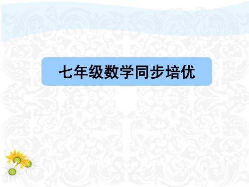 七年级数学同步培优一次一元方程