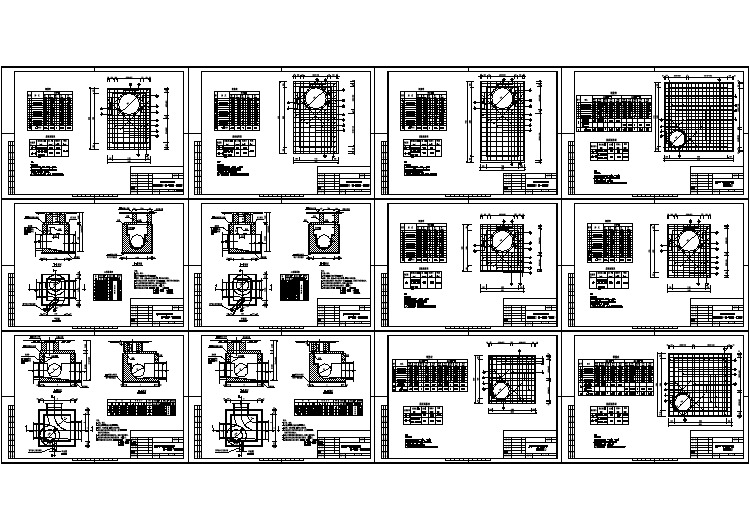 某地区两种矩形检查井给排水工艺图