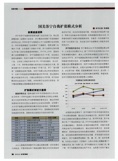 国美苏宁自我扩张模式分析