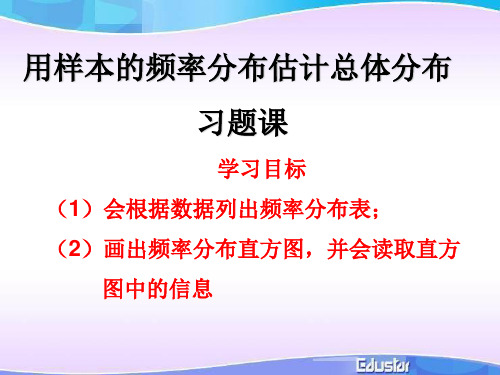 2.2.2用样本的数字特征估计总体的数字特征