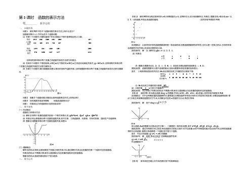 2021年秋高一数学苏教版必修一名师导学：第2章 第3课时 函数的表示方法 