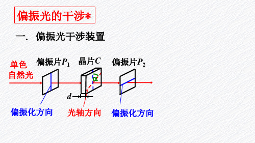 13.6 偏振光的干涉