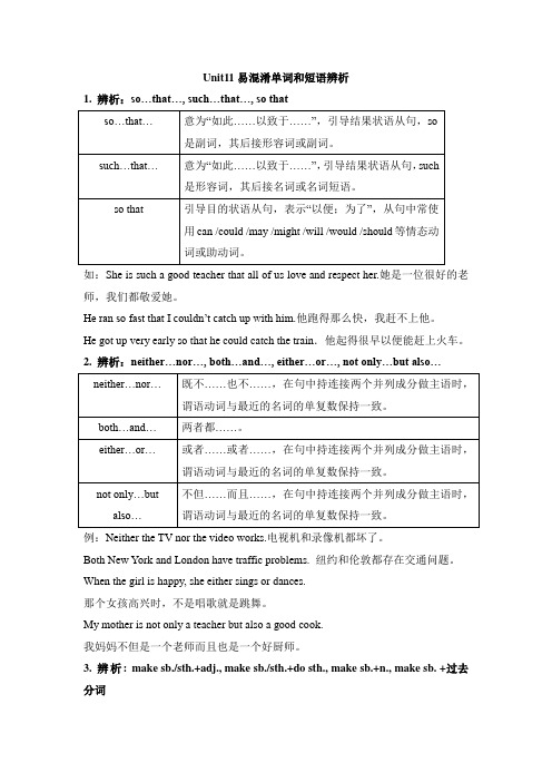 人教新目标英语九年级全册Unit11Sadmoviesmakemccry单词和短语归纳