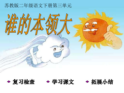 小学二年级下学期语文《谁的本领大》PPT课件课件PPT