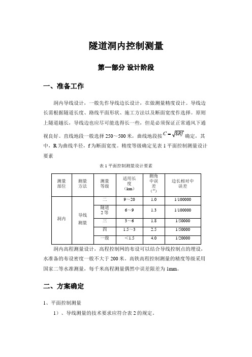 隧道工程隧道测量知识详解(一套)