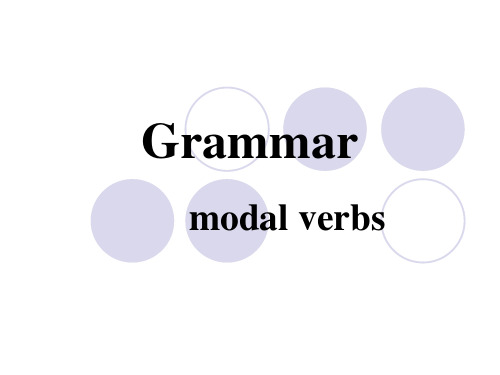 unit1 grammar modal verbs