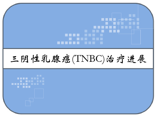 三阴性乳腺癌(TNBC)治疗进展 PPT