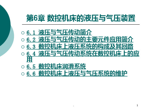 数控机床的液压与气压装置PPT课件