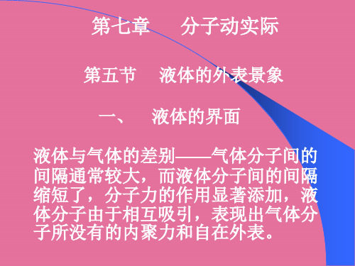 《液体的界面》ppt课件