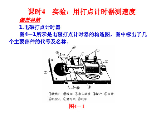 高一必修一物理实验--打点计时器PPT课件