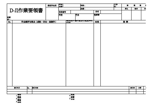 作业指导书模板