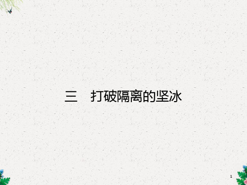 打破隔离的坚冰(17张PPT)