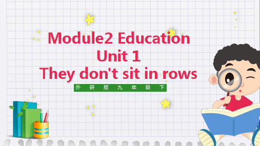 外研版英语九年级下册教学课件Module 2 Unit 1 教学课件