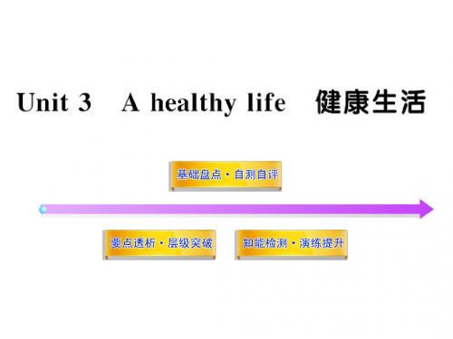 2012版高中英语全程复习方略配套课件：Unit3《A healthy life》(新人教版选修6)