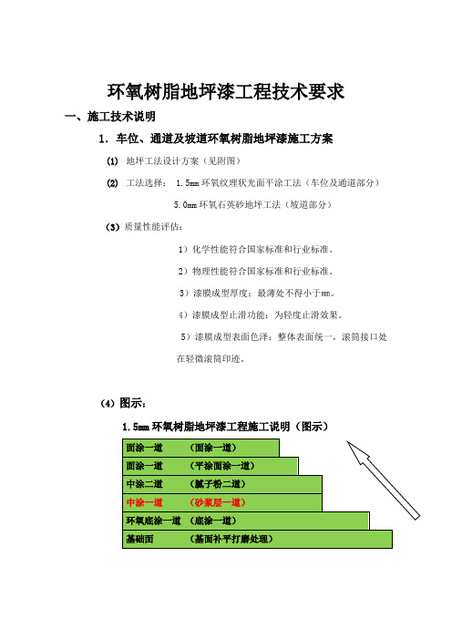 环氧树脂地坪漆工程技术要求