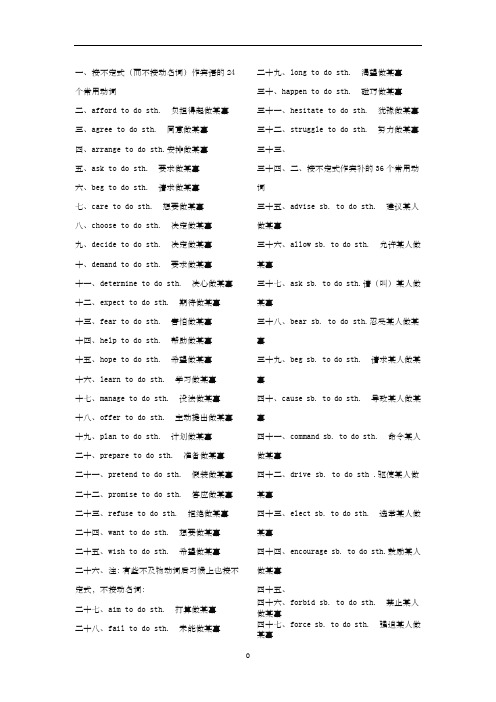 英语词组大全